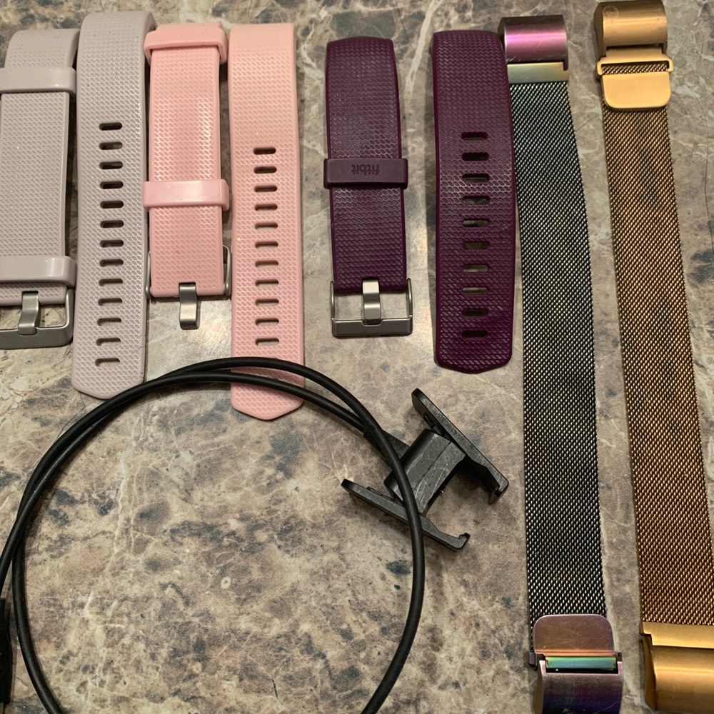 Fitbit Charge 2 bands and charger
